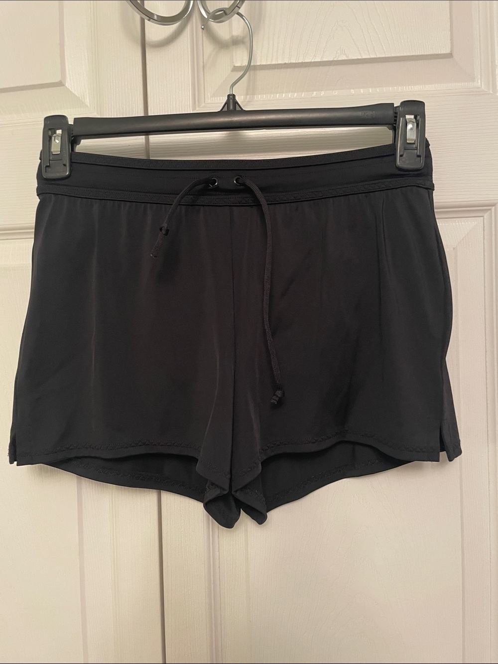 Lands’ End Size 2 Black Swim Shorts with Built in Panty Drawstring Waistband